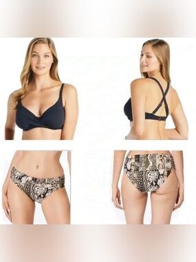 Bleu Rod Beattie Kore Underwire Molded Bikini Swim Top  and Bottom